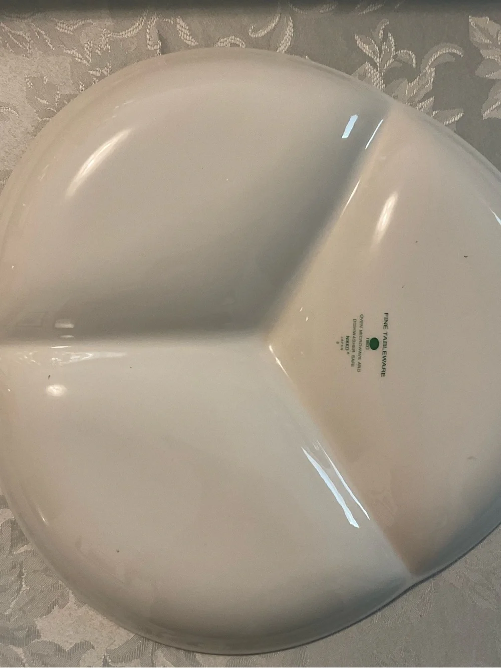 Niko Christmas Tree Pattern Ceramic 3-Compartment Serving Platter